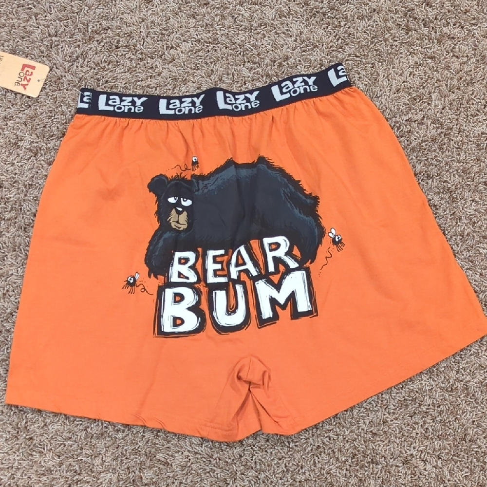Lazy One Men's Bright Orange Athletic Shorts